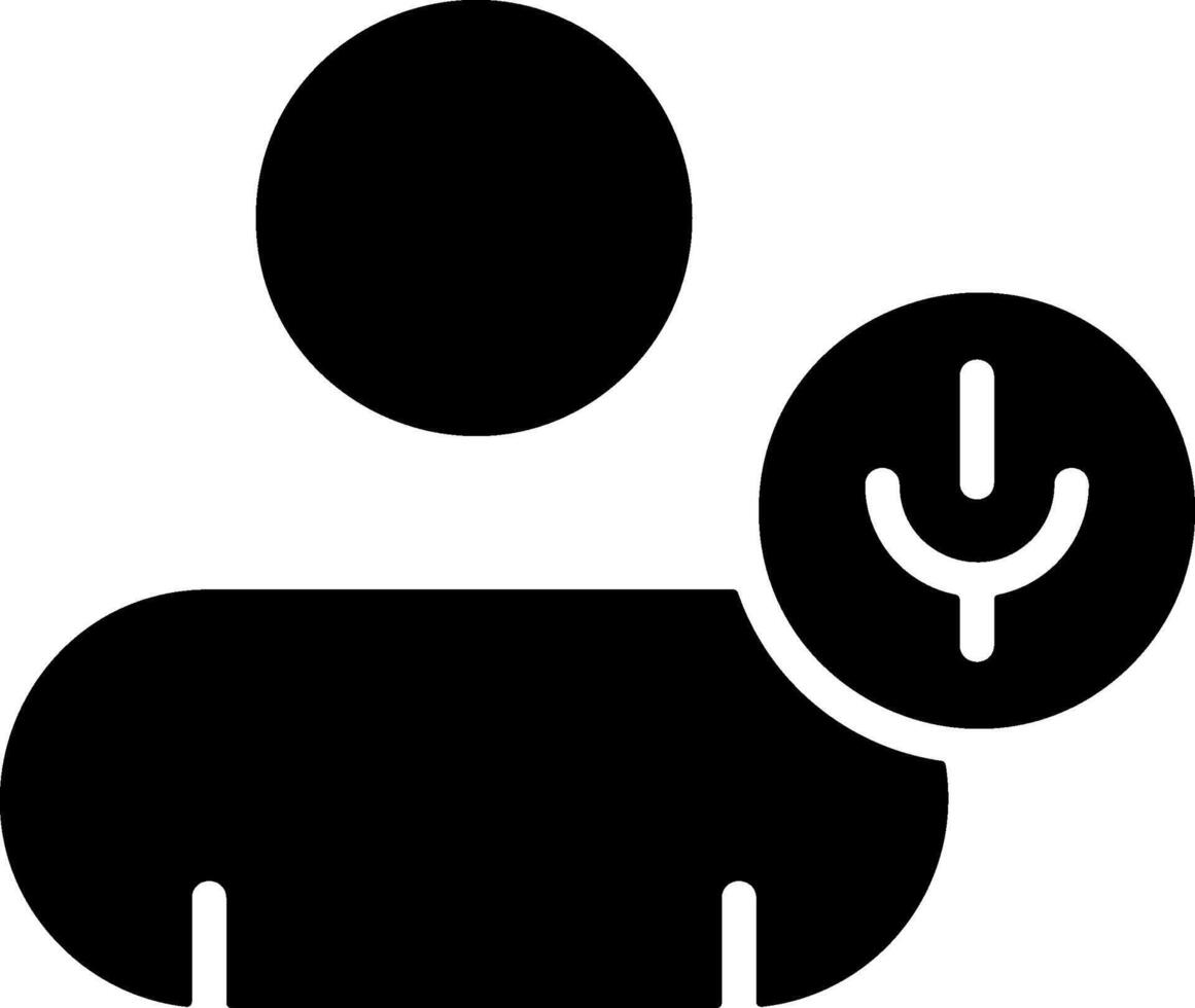 Black Voice Chat Graphic Icon Design vector