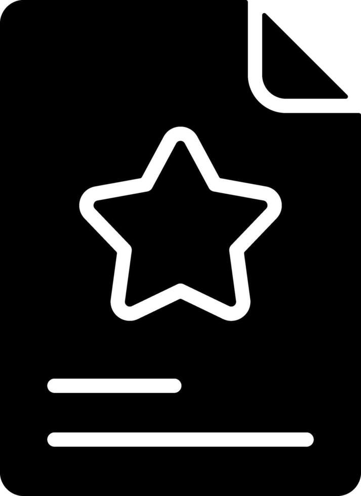Favorite Document Graphic Icon Design vector