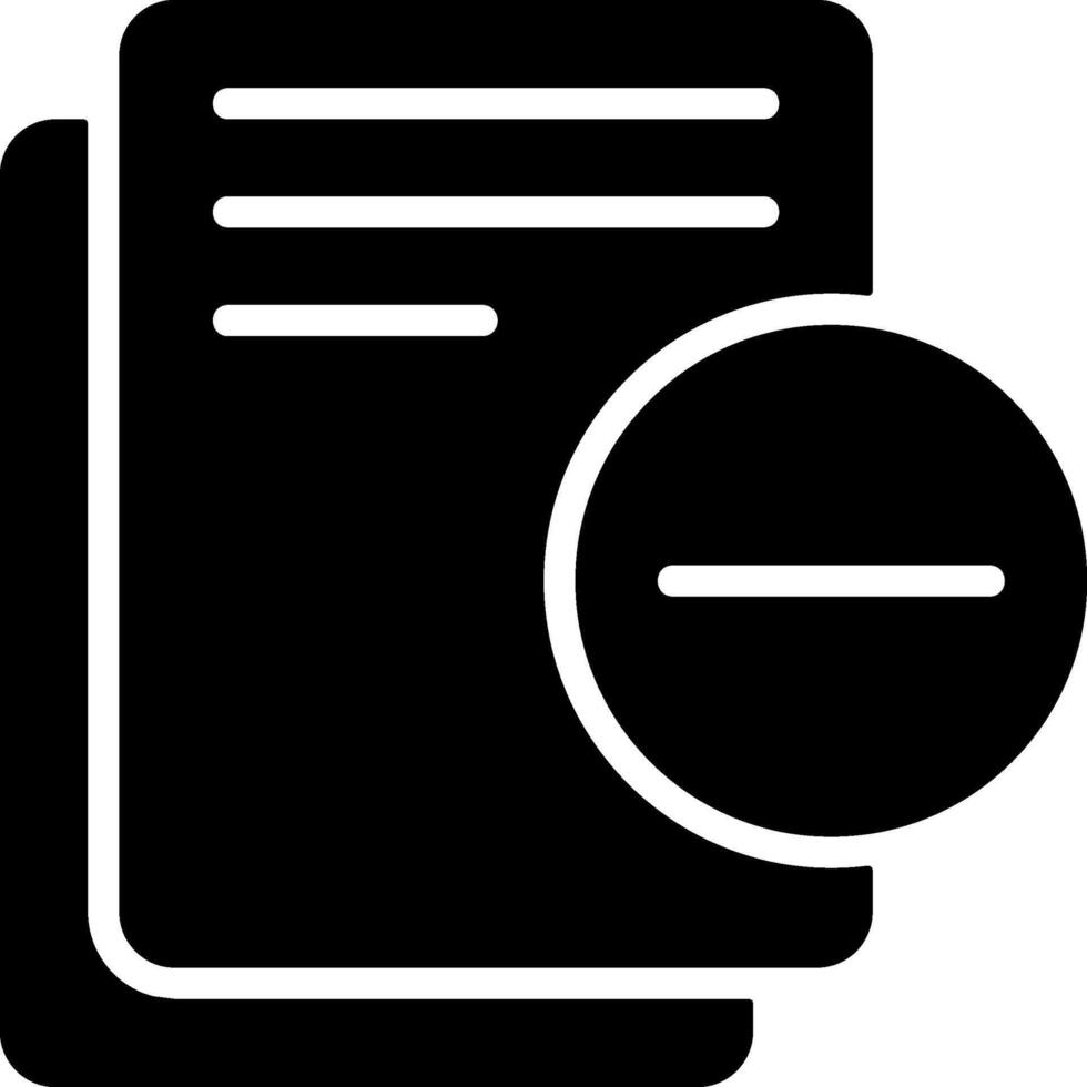Black Remove Document Graphic Icon Design vector