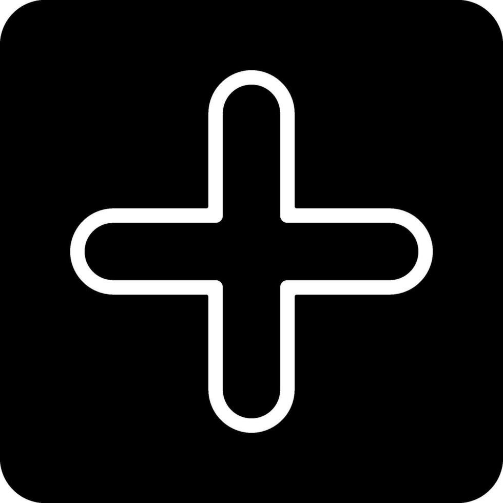 Black Add Graphic Icon vector