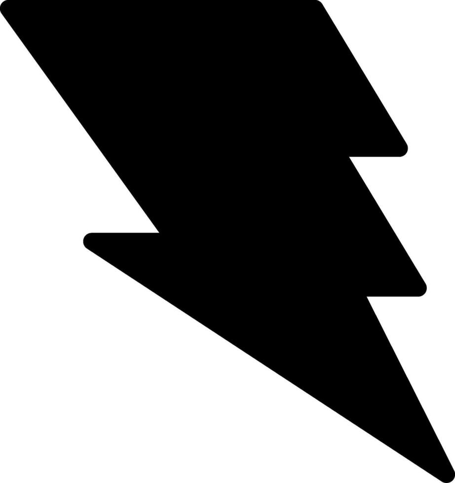 Black Style Flash Graphic Icon Design vector