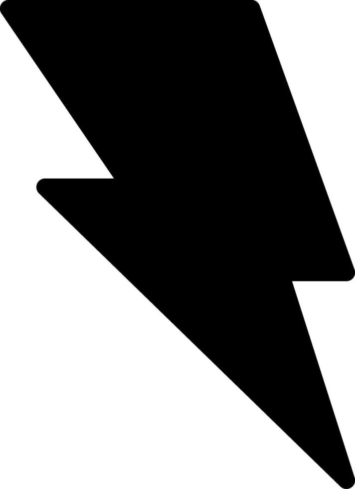 Black Style Flash Graphic Icon vector