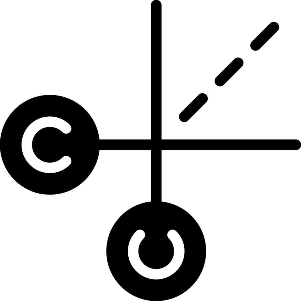 Black Style Cut Icon vector