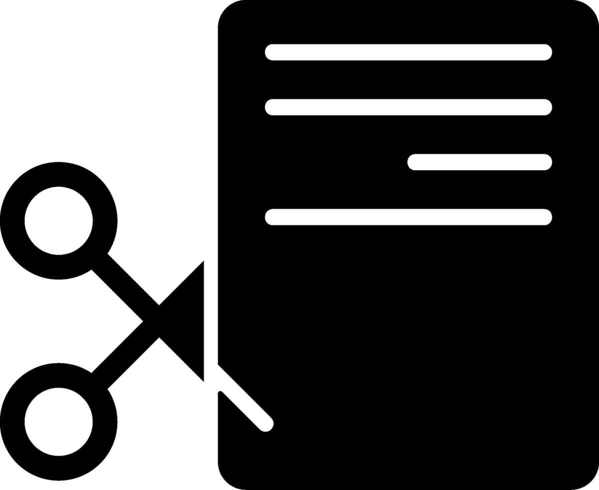 Black Cut Graphic Icon vector