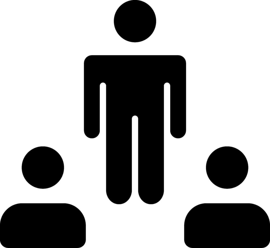 Coaching Solid Style Icon vector