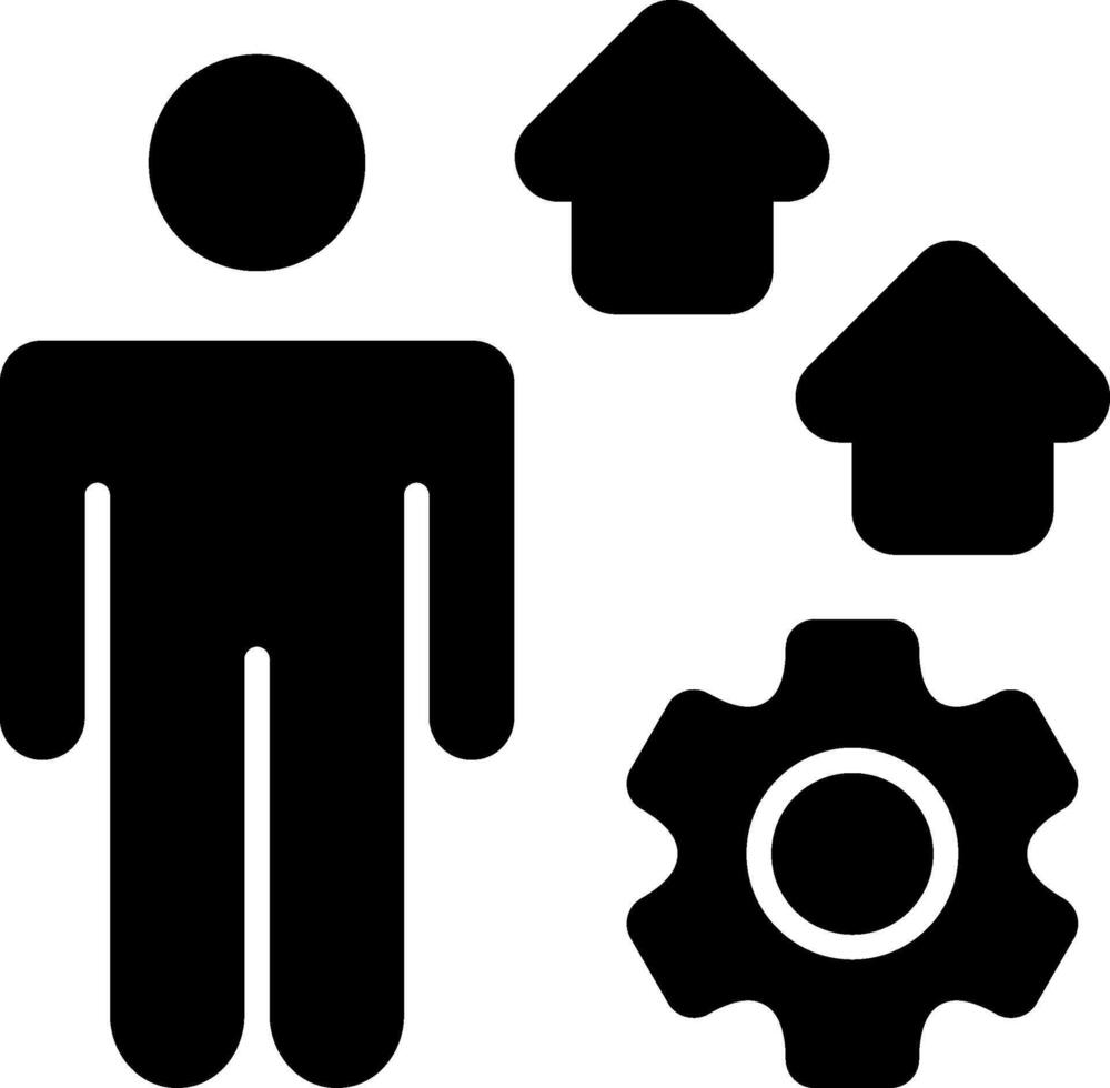 Skill Development Solid Style Icon vector