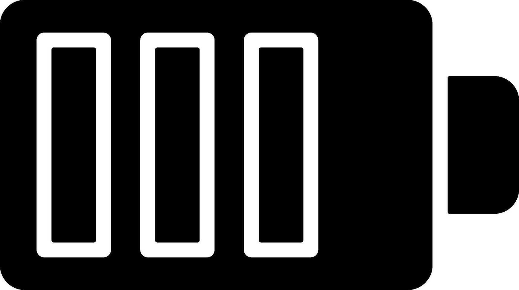 Black Battery Graphic Icon vector