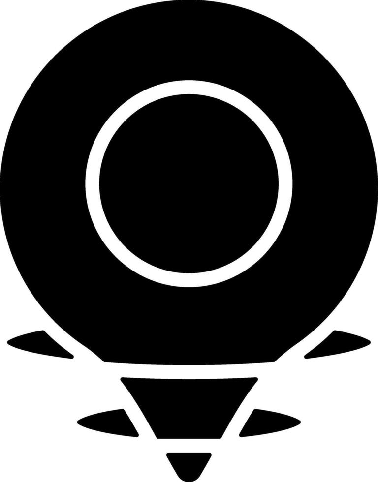GPS Solid Style Icon vector