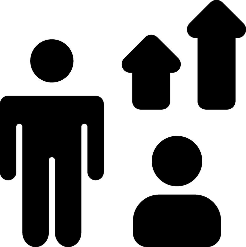 Business Coaching Solid Style Icon vector