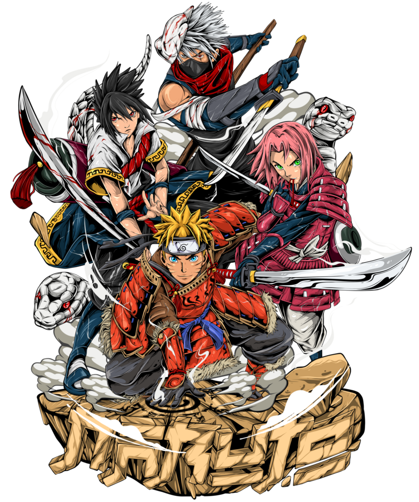 Naruto with the family png