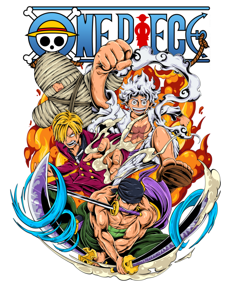 Onepiece with All Crew png