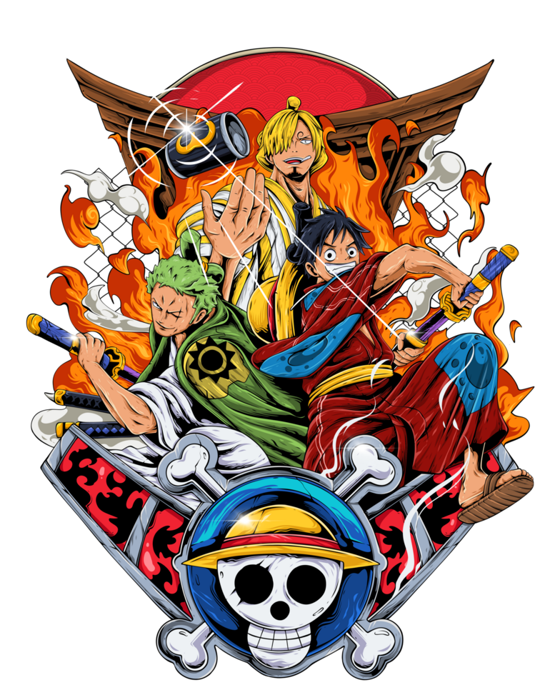 Onepiece all crew png