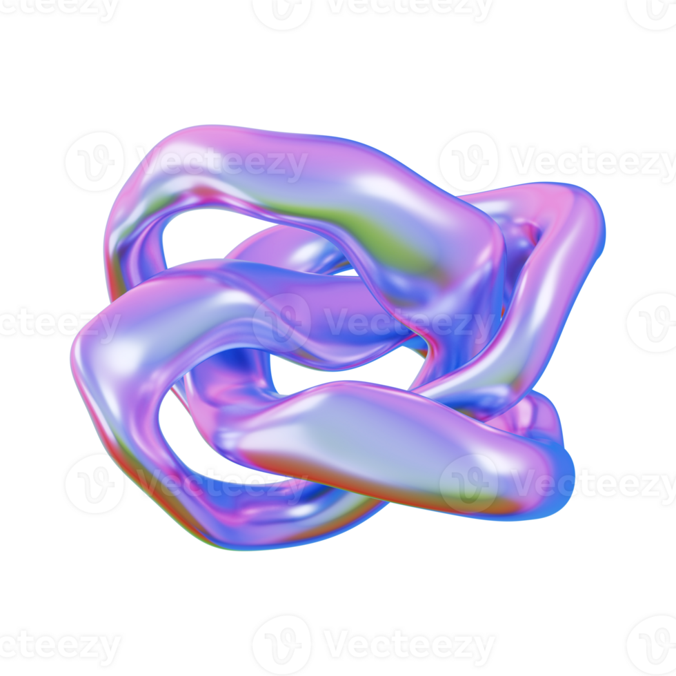 3D abstract glossy png