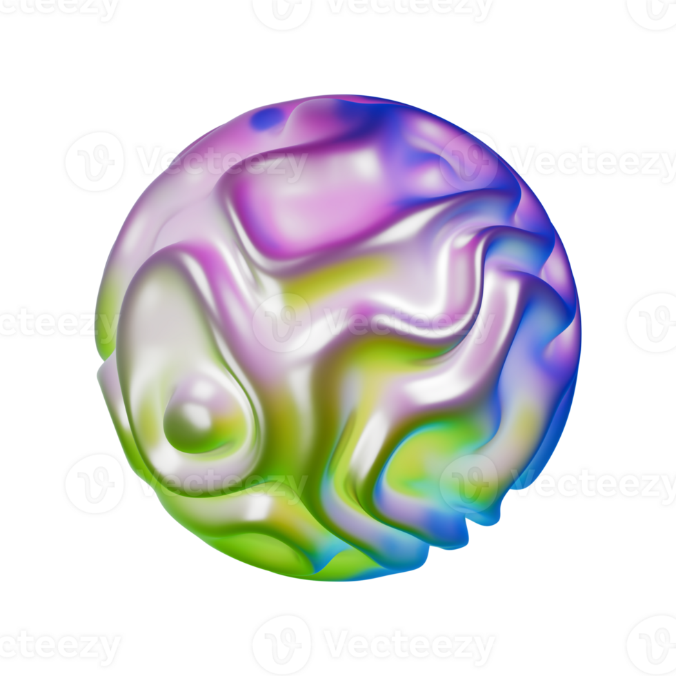 3D abstract sphere png