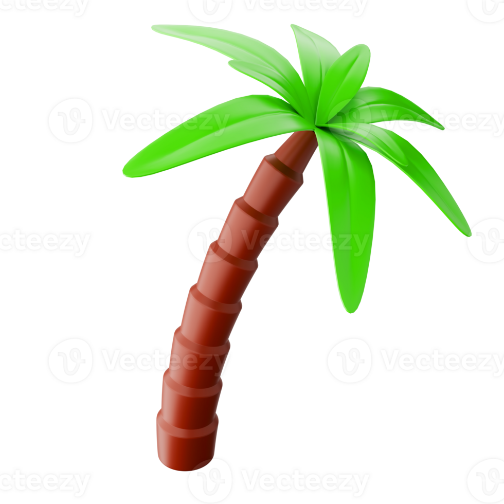 3D Palm Summer Icon png