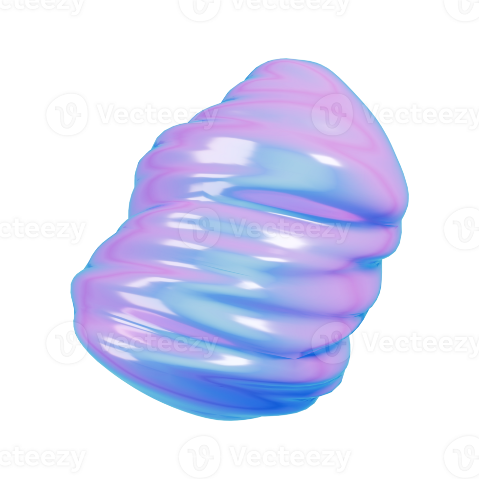 3D Wavy Abstract png