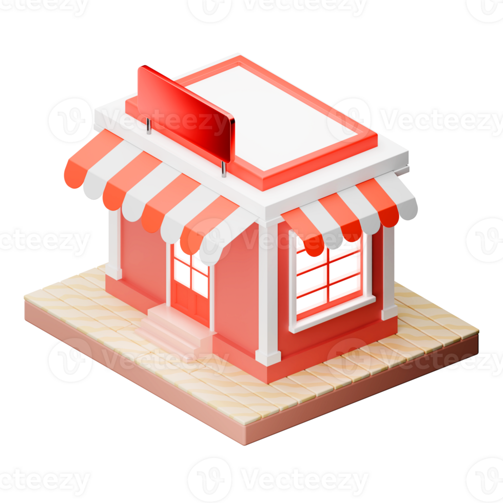 3D store icon png