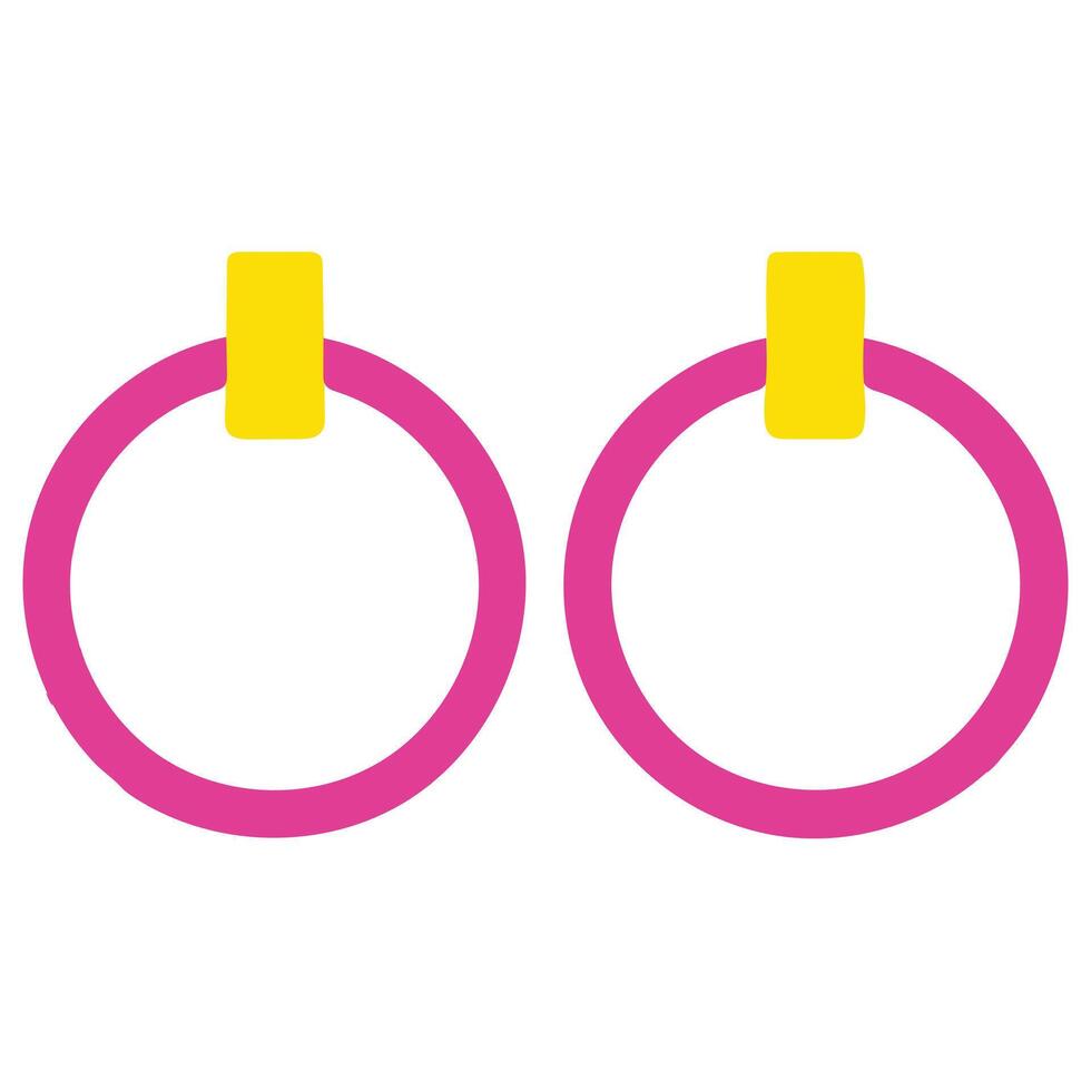 Bold Hoop 90s nostalgic illustration, nostalgic 1990s colorful clipart, 90s nostalgic design sublimation vector