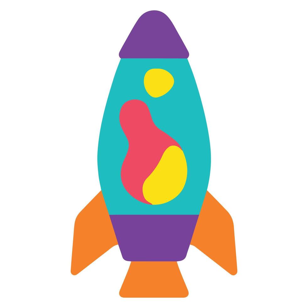 rocket Spaceship 90s nostalgic illustration, nostalgic 1990s colorful clipart, 90s nostalgic design sublimation vector