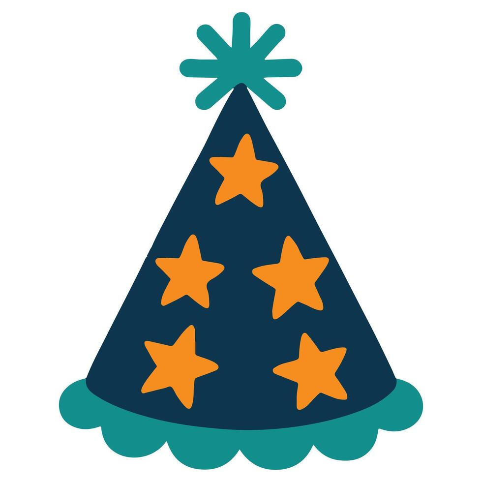 Space Starry Party Hat clipart, Outer Space illustration, Colorful Space design sublimation vector