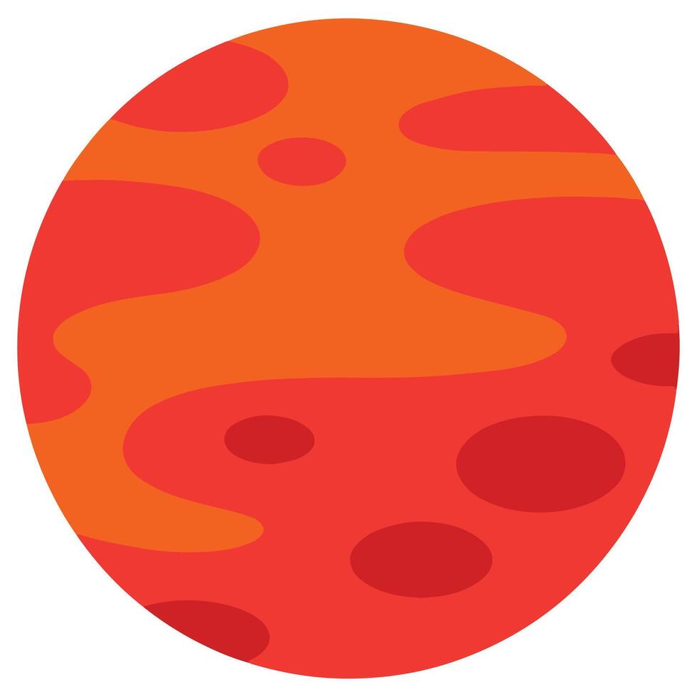 Space Lava Planet clipart, Outer Space illustration, Colorful Space design sublimation vector