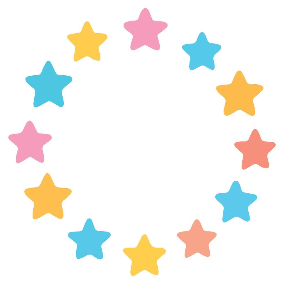 Space Circul star clipart, Outer Space illustration, Colorful Space design sublimation vector