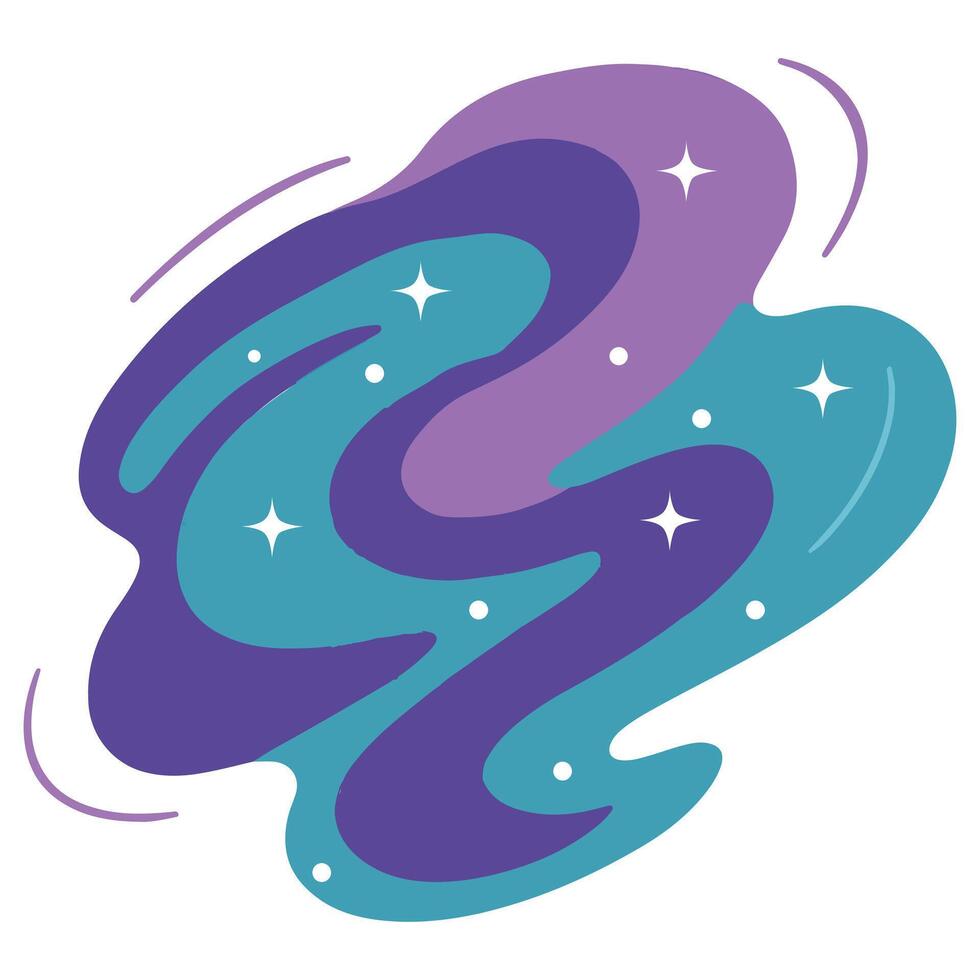 Space Nebula clipart, Outer Space illustration, Colorful Space design sublimation vector