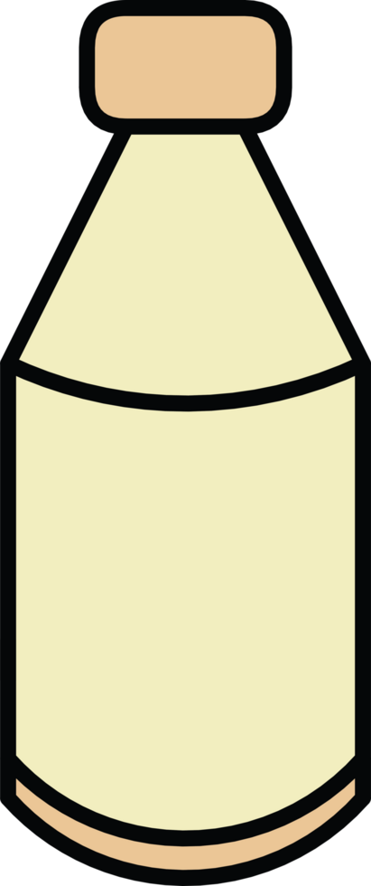 A simple drawing of a milk bottle. png