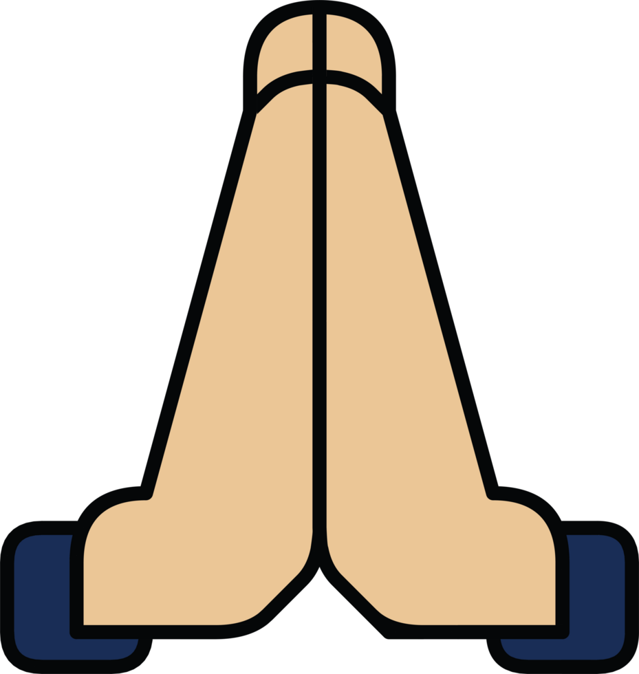 Praying Hands Gesture, Apology and Gratitude Hands png