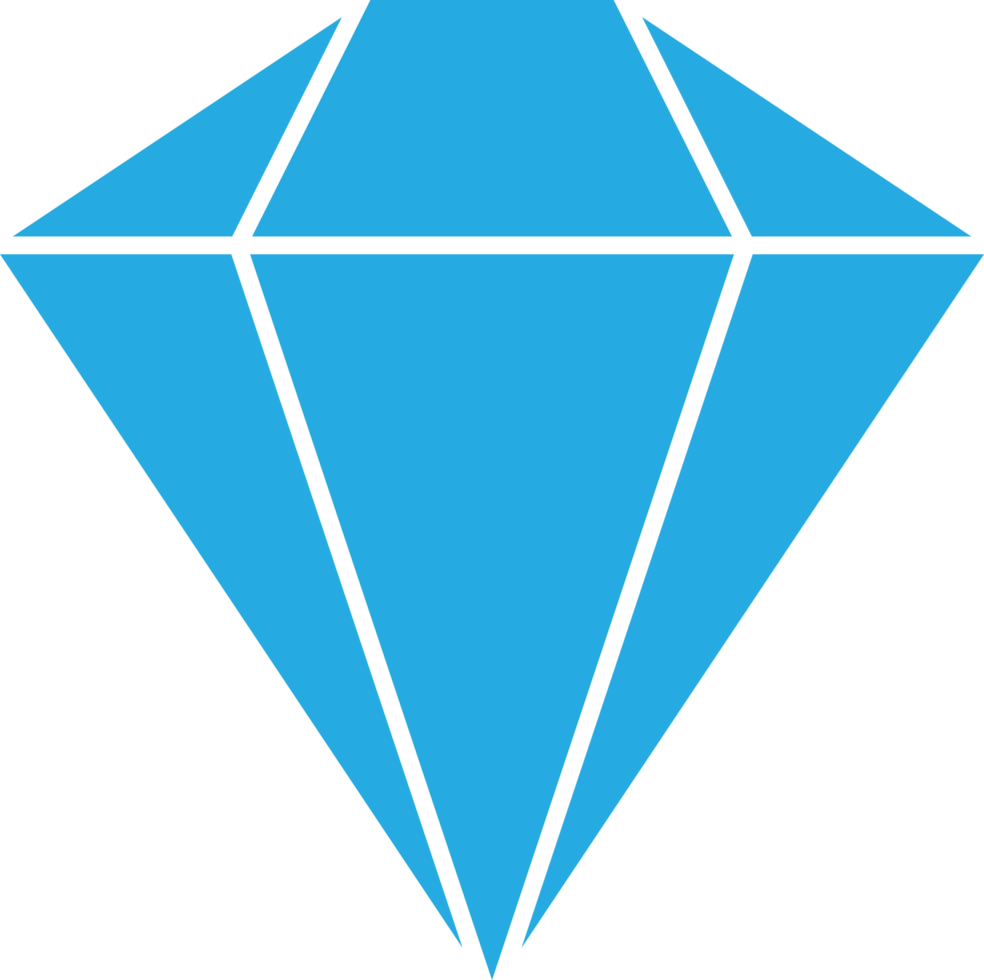 iscover a stunning blue diamond icon, perfect for designs related to luxury png