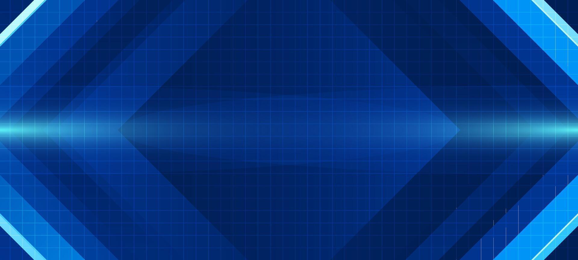 Futuristic blue technology background with grid lines and glowing light, perfect for UI design, tech interfaces, and digital presentations. vector