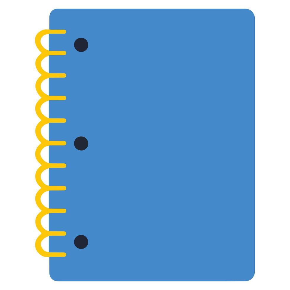 Spiral Notebook illustration, School concept educational , Back to School Supplies Design, Classroom clipart, Teacher School design sublimation vector