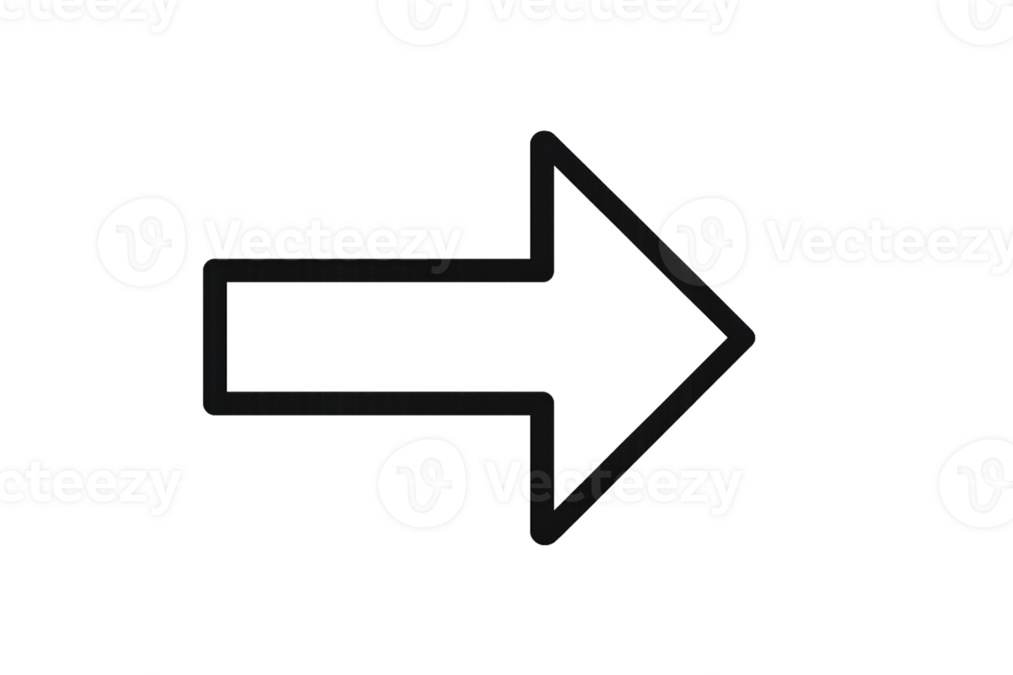 Gray Arrow Pointing Right Direction on Transparent Backdrop png