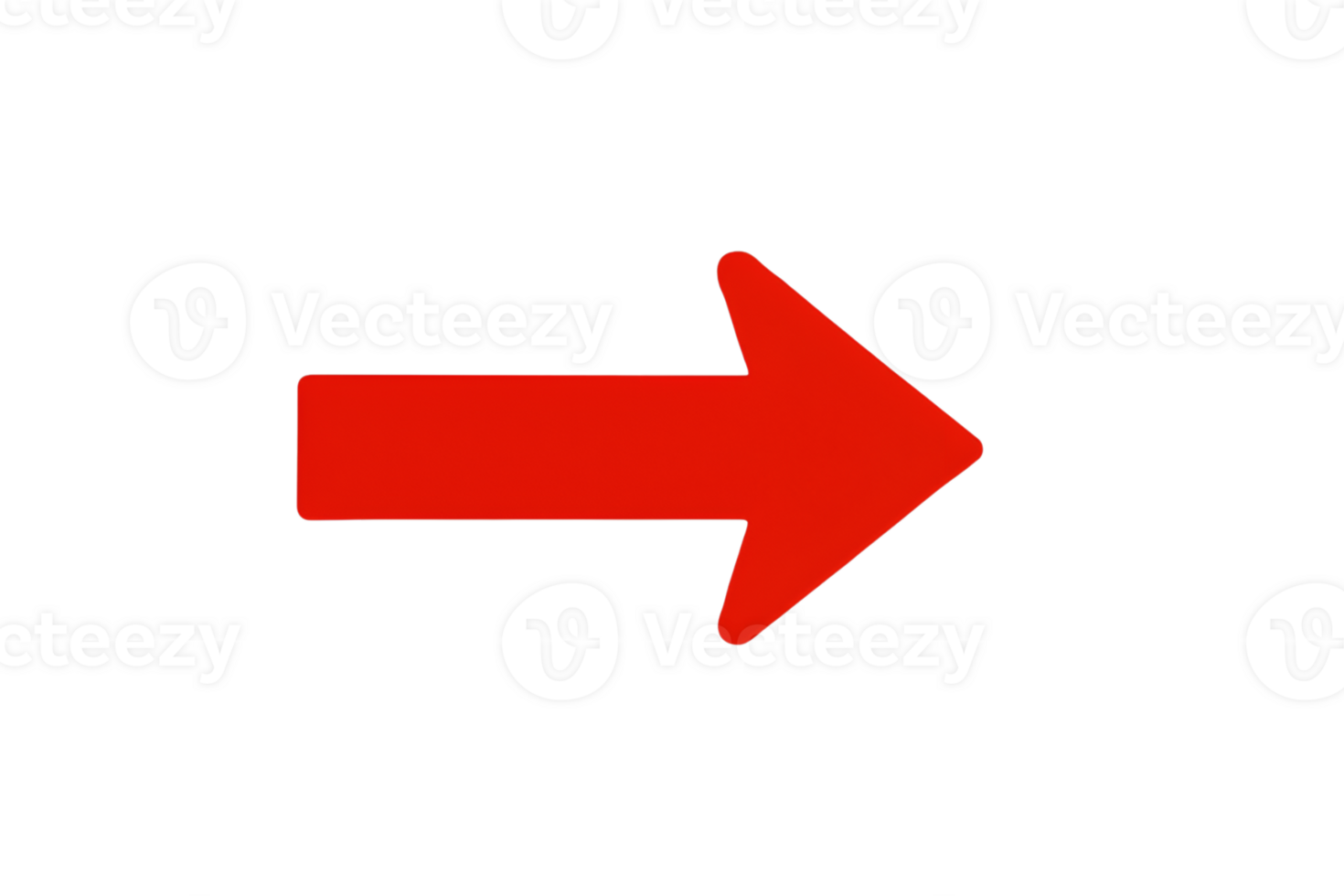 Isolated Red Arrow Pointing to the Right Direction png