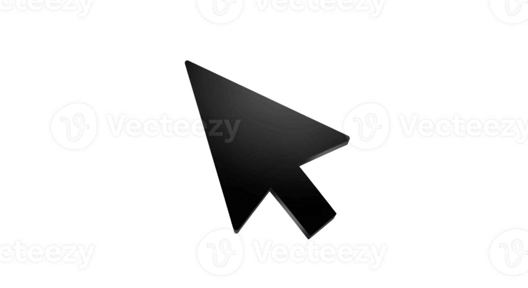 Grey arrow shaped computer cursor over transparent layout png