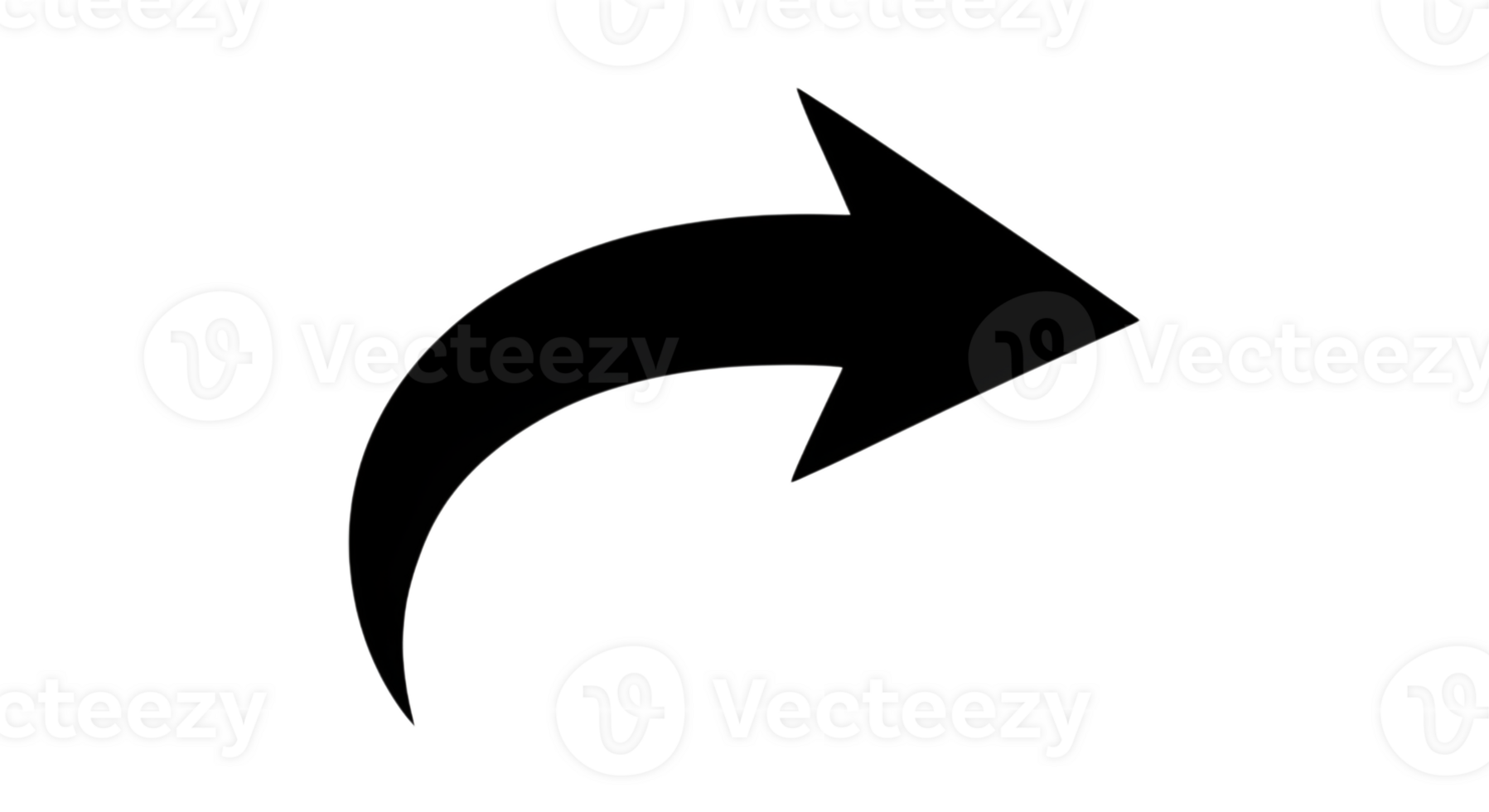 Glowing Dotted White Arrow Pointing Right on Black Background png