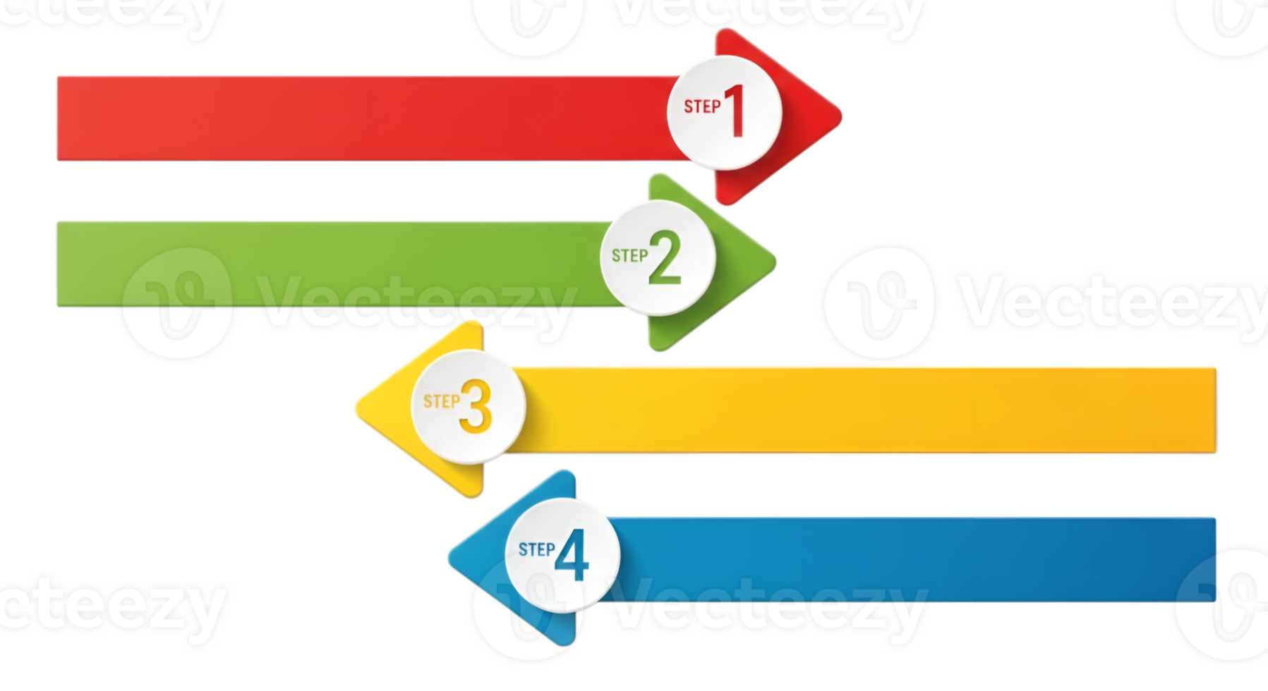 Colorful Arrow Steps Sequence Process Flow Chart Diagram on a Clean Backdrop png