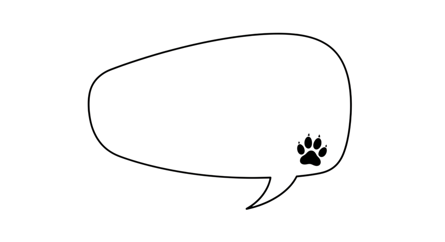 Simple White Speech Bubble png