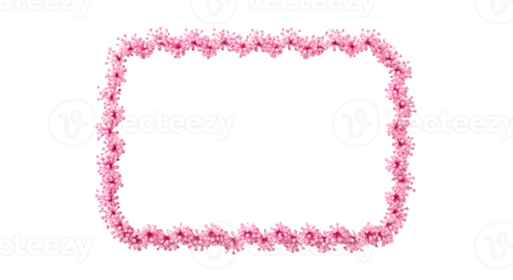 Pink Floral Border png