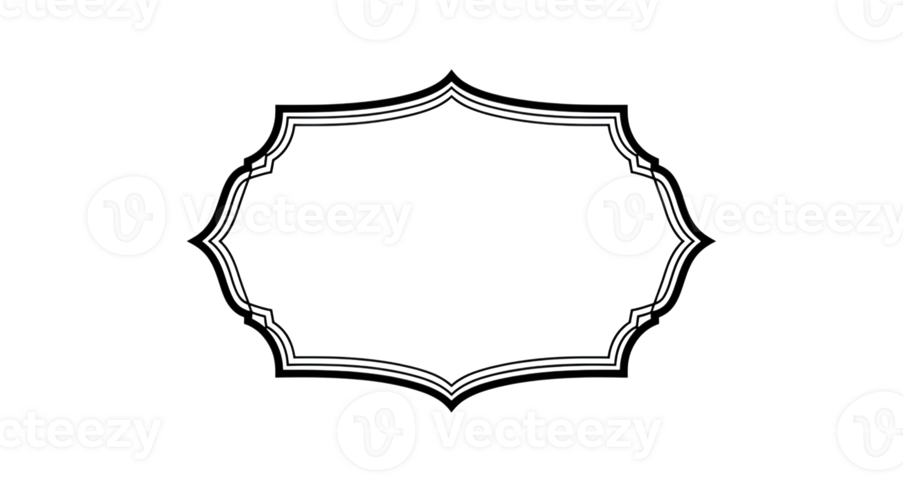 Ornate Hexagonal Frame png