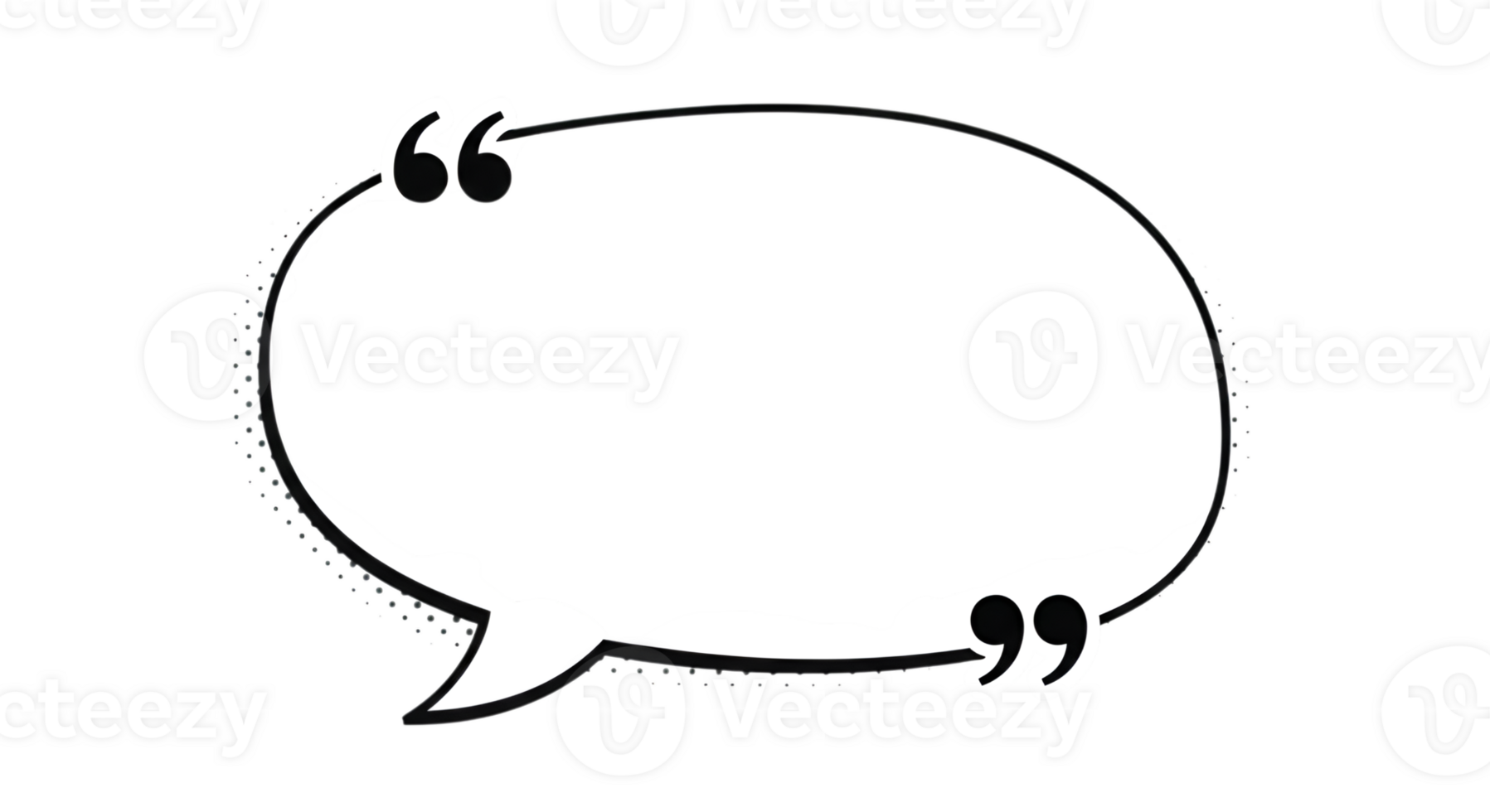 Grunge Black And White Speech Bubble png