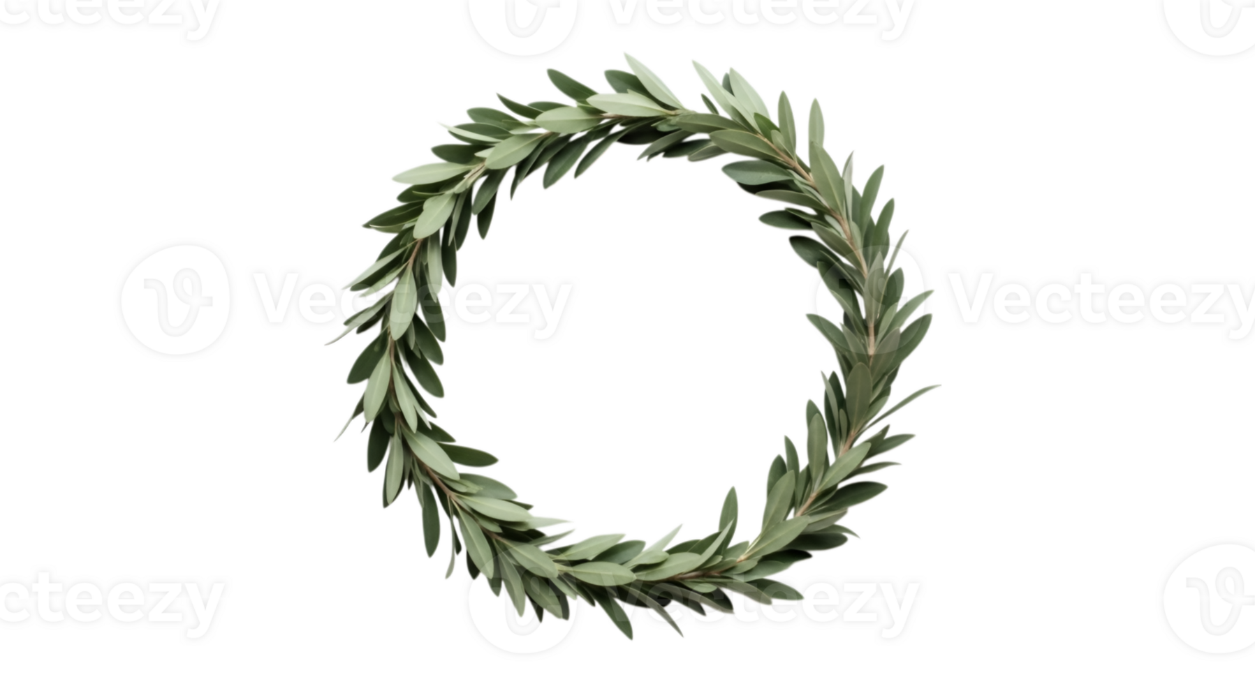 Green Leaf Wreath png