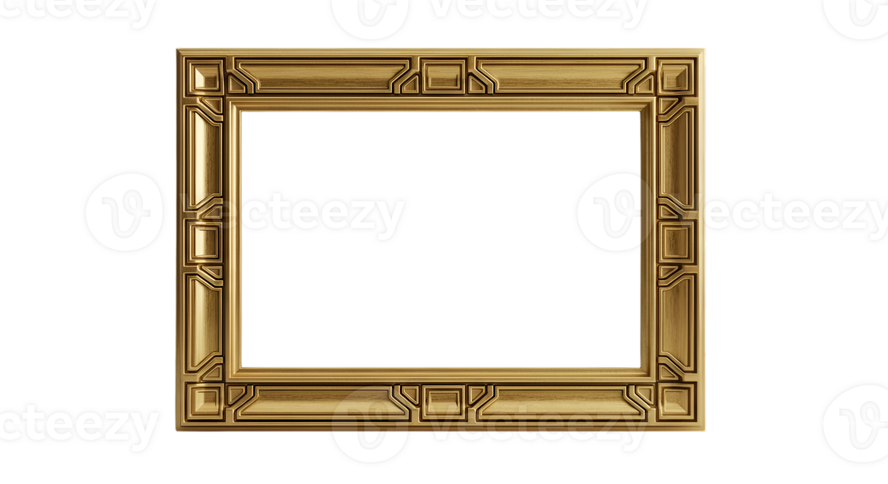 Gold Ornate Rectangular png