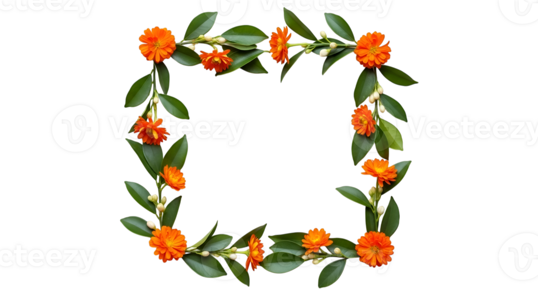 Floral Square Frame png