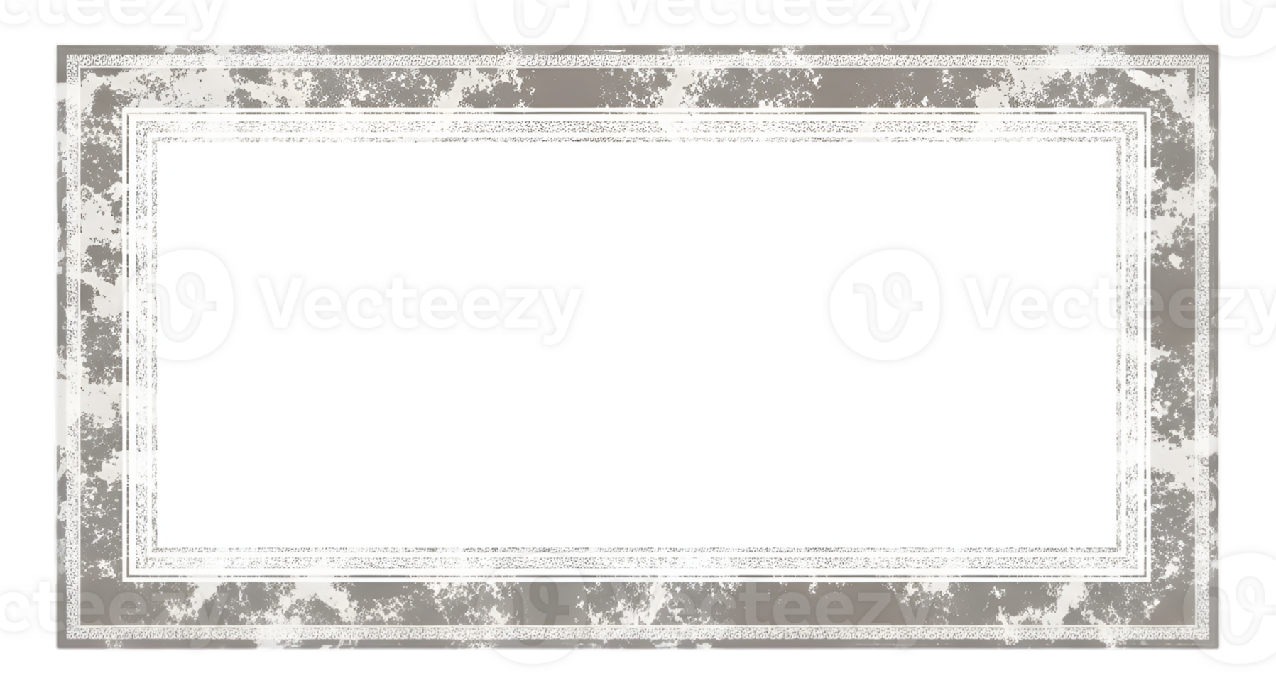 Distressed Gray Rectangular Frame png