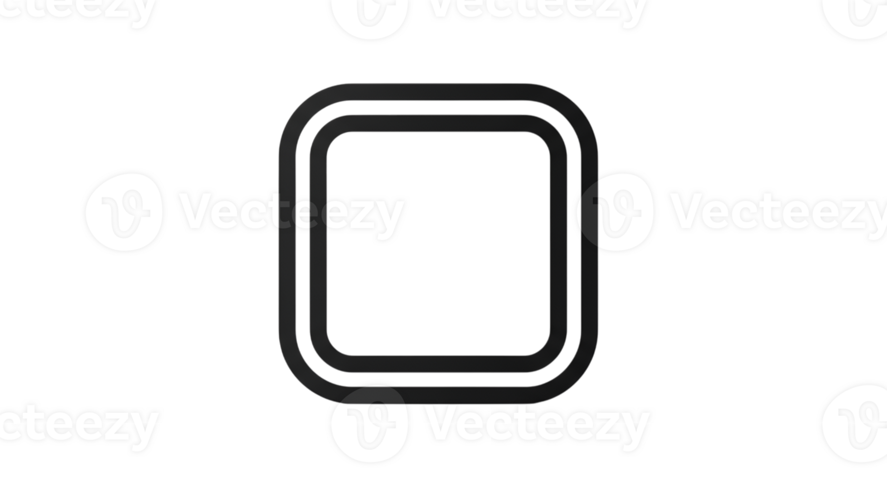 Dark Gray Rectangular Frame png
