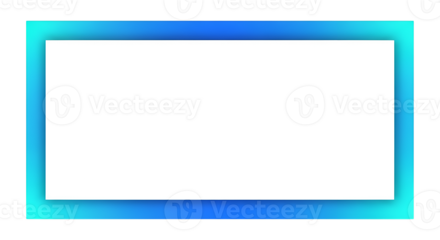 Blue Gradient Rectangle Frame png