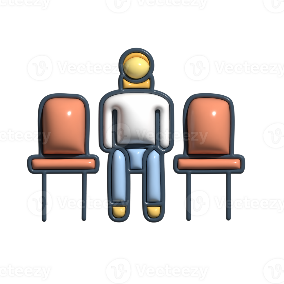 Classroom Student Seating 3D Icon Cute and Colorful Arrangement png