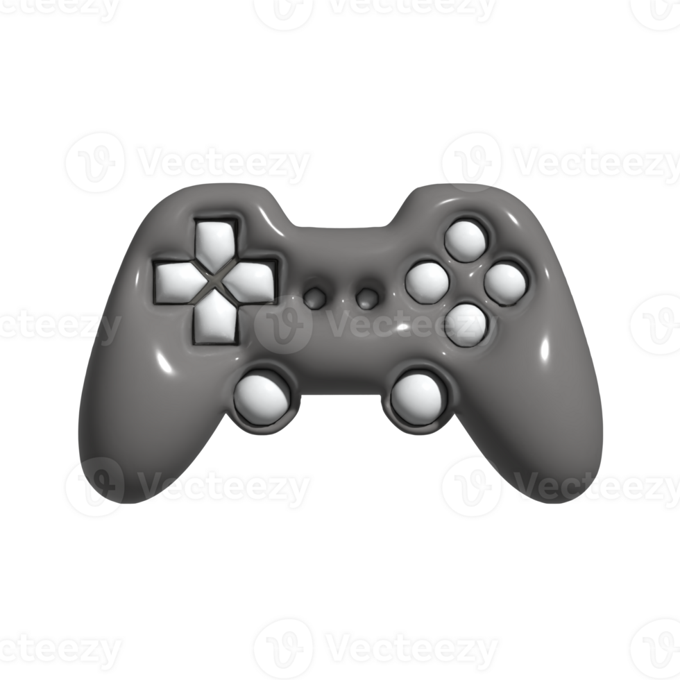 Cute 3D Retro Gamepad Old School Gaming Device png