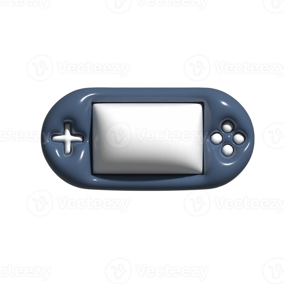 Handheld Game Console 3D Icon Fun and Stylish Cartoon Gadget png
